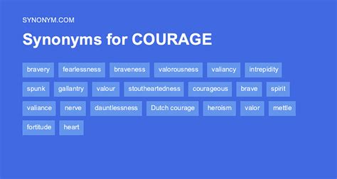 courage synonym|courage synonym slang.